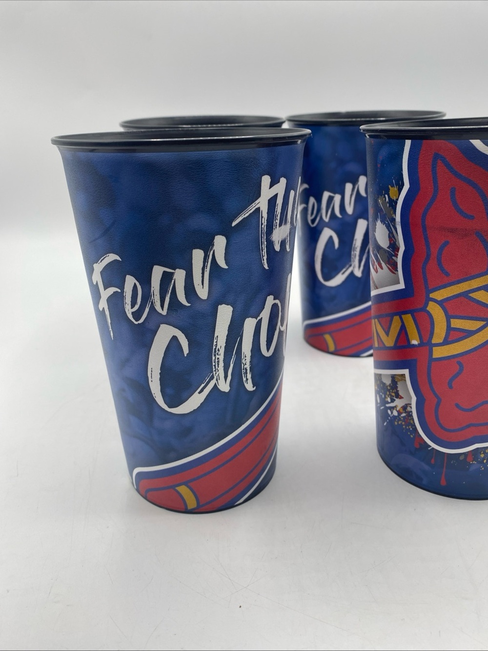 Atlanta Braves Baseball MLB Stadium 32oz Souvenir Feat The Chomp Plastic Cups 5 - Picture 8 of 8